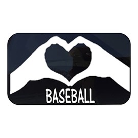 ThatLilCabin - Baseball Heart Hands AS221 8" Baseball Decal