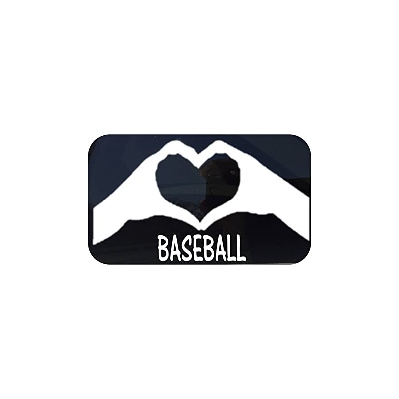 ThatLilCabin - Baseball Heart Hands AS221 8" Baseball Decal