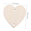 IWOWHERO 1 Set Wooden Cutouts for DIY Projects Heart Shaped