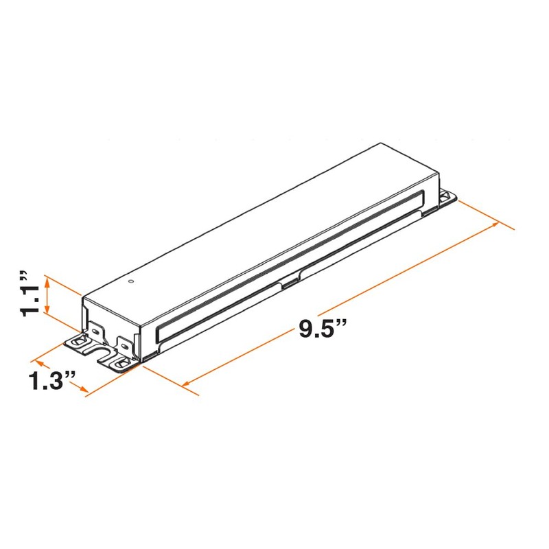 LEDVANCE T8 59W Instant Start UNV, 2-Lamp, 59W, 120-277 Voltage