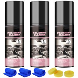 KEBEGE Polishing Cleaner,Car Interior Cleaner, Interior Detail Spray, Cleaning、Decontamination, Interior Multi-Purpose Car Cleaner 100ml(3PCS)