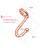 Koobay Clothes Hanger 36Pcs Connector Hooks Stable Hanger Rose Gold