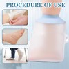 FunnAura Waterproof Foot Cover for Shower, Reusable Foot Waterproof Protector