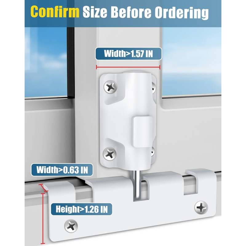 Sliding Door Lock Window Locks for Patio Sliding Glass Door