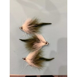 Salty Fly Co. (Qty 3) Dragontail fly size 2/0 trout bass snook striped red flounder snook