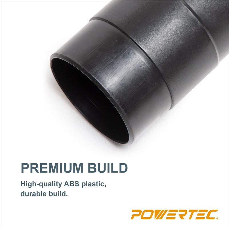 POWERTEC 70123 4-Inch Dust Hose Connector w/Quick Connect Splice Adapter,