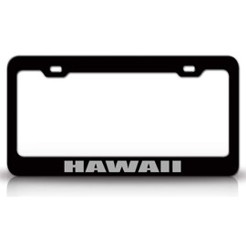 Customola - Hawaii Country Flag Metal License Plate Frame Tag Holder
