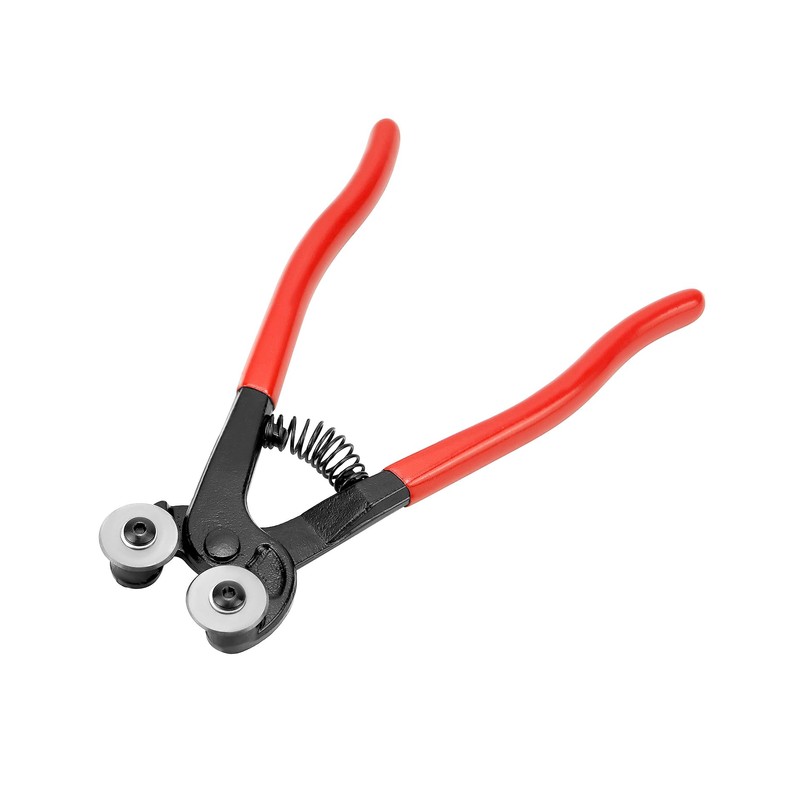 QWORK Heavy Duty Glass Tile Nippers - 8 Inch Wheeled