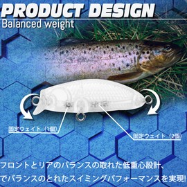 釣り VMSIXVM メバル アジ プラグ ルアー 渓流 小型のシンキングミノー 5色10色セット リップ付 フィッシングルアーセット フローティングミノー スローシンキング シャロー トレブルフック装着 ペンシルベイト トラウトルアー 管理釣り場 管釣り 源流 支流