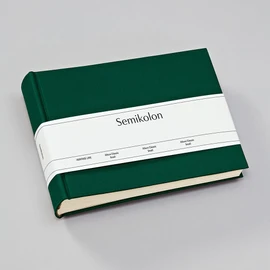 Semikolon 363974 Classic Small Album - 21.5 x 16 cm - 80 Pages Cream for 10 x 15 Photos - Forest Green