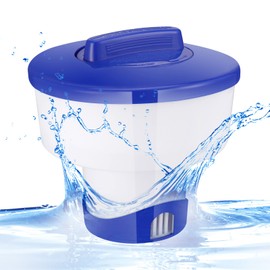 Zocipro Chlorine Dispenser for Hot Tub, 7 Inch Floating Chlorine Tablets Dispenser Floating Pool Chlorine Dispenser for Swimming Pool, Water Park, Spa