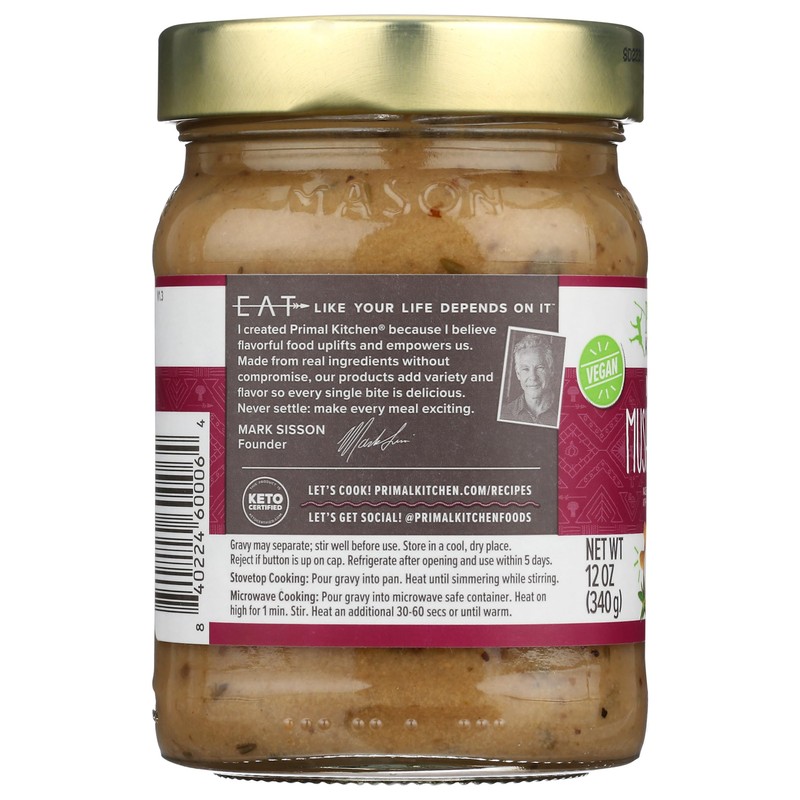 Primal Kitchen Organic Mushroom Gravy, 12 OZ