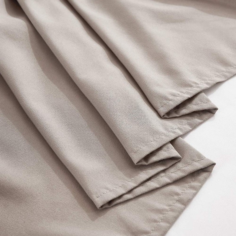 MEILA Wrap Around Bed Skirt Three Fabric Sides Elastic Dust
