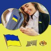 Ukraine Flag Pin Badge Ukrainian Gold-Plated Button Badge Flag Pin