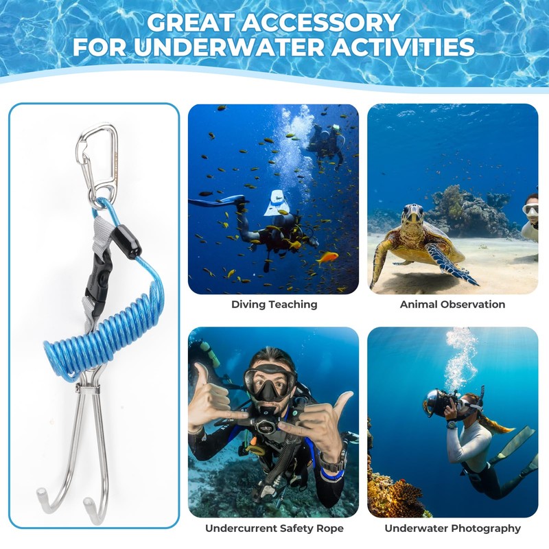 Tbest Scuba Diving Reef Hook Stainless Steel Reef Hook Diving