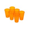 OMADA Design 6 Glasses Cocktail Drinks 400ml Stackable Shatterproof Plastic