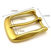 LAXPICOL 1.5"(38mm) Heavy Duty Solid Brass Single Prong Square Belt