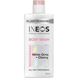 INEOS Skin Science - All Day Freshness With Provitamin B5 Body Wash White Orris + Cherry - With SkinActiv Cooling Tech™ - Plant Powered 300ml