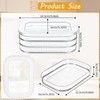 Qulkws 6 Pcs Deli Meat Container for Fridge Stackable Bacon