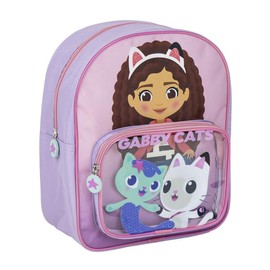 CERDA GROUP Unisex Children's Cerda, Standard, Colourful, Estándar Children's Backpack by Gabby's Dollhouse, Pink, pink