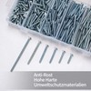 370 Pcs Electrician's Machine Screw Kit, Flat Head Cross Head