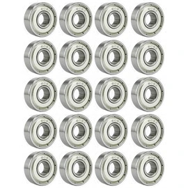 20 PCS Longboard Integrated Bearing 608-ZZ,Skateboard Wheel Bearing Inline Roller Skate Ball Bearing, Deep Carbon Steel Sealed Bearings, Skateboard Bearing for Scooters Chain Roller Blade Skates