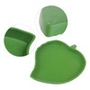 Gativs Leaf Reptile Bowl 2 Pieces Reptile Turtle Feeding Bowl