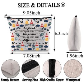 BDPWSS Police Officer Gift Police Academy Graduation Gift May You Be Proud of The Work You Do Police Appreciation Makeup Bag (Be Proud policeoffice bagCA)