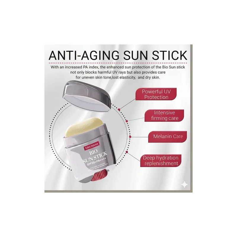 2 Piezas Protector Solar En Barra Bio Sun Stick Spf50+