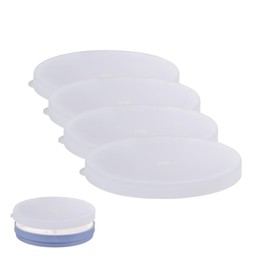 Elk and Friends Kids 6.7" Porcelain Plate Silicone Lids | Lids Only | Microwave & Dishwasher Safe