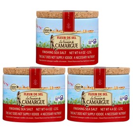 Le Saunier De Camargue | French Fleur Del Sel | Finishing Sea Salt, 4.4 oz (Pack of 3)