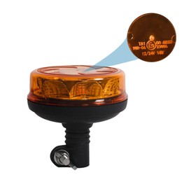 Qiping 12/24 V LED Flash Indicator Light Orange Warning Light Amber Flash Light Yellow Strobe Light ECE E9 Approved Screwed