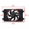 Caltric Radiator Cooling Fan Blower Assembly for Yamaha Viking VI