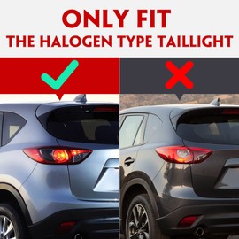 Huray Left Tail Light Fit for Mazda CX-5 2013-2016 Taillight Tail lamp Brake Lamp Replacement for MA2804111, Driver Side LH Outer