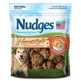 Nudges Homestyle Natural Dog Treats, Chicken, 16oz Bag