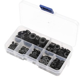 Nylon Washers Set 350pcs M2 M2.5 M3 M4 M5 M6 M8 Flat O Ring Washers Spacers Assorted Washers Gaskets for Plumbing Faucet Mechanical