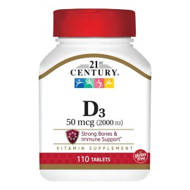 Vitamina 21st Century Mcg 2000 110 Tabs Sabor