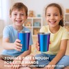 Cafezi 8 oz Stainless Steel Cups 4 Pack, Stackable Metal
