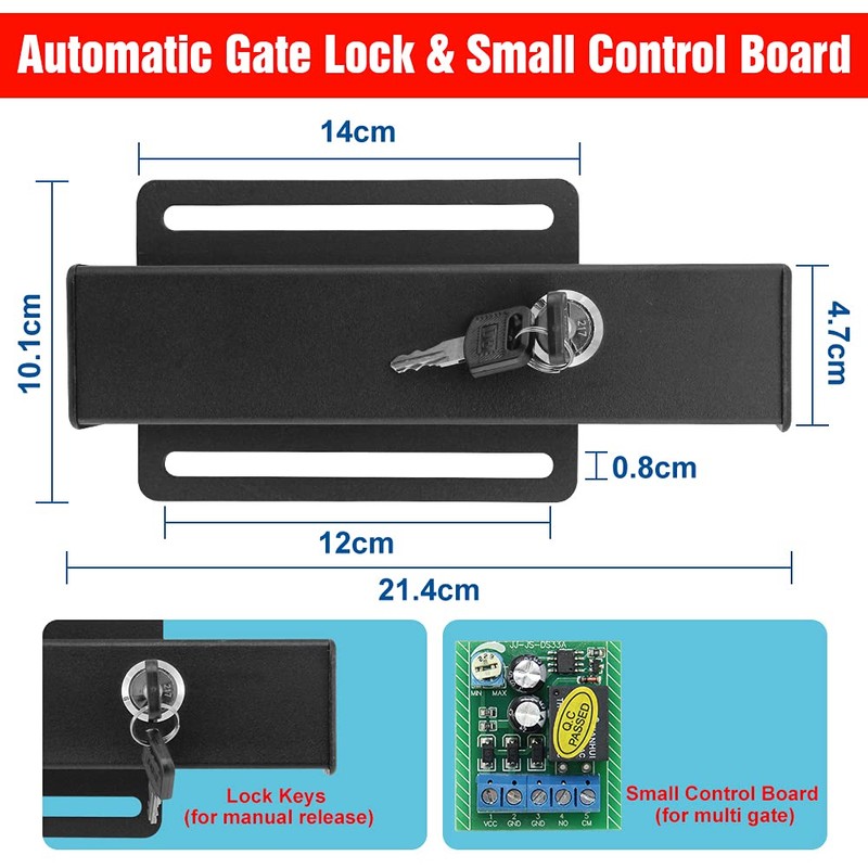 Automatic Electric Gate Lock for Swing Gate Opener Automatic Gate