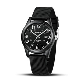 Mens Watches Analog Quartz Sports Unisex 30M Waterproof Nurse Watch for Men Women Medical Professionals Military Time with Second Hand Glowing Easy to Read Dial - Color: All-Black