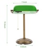NISSAFORS Bankers Desk Lamp, Green Glass Shade, Vintage Desk Lamp