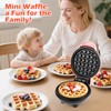 Mini Waffle Iron, Belgian Waffle Machine, Diameter 10 cm, 220