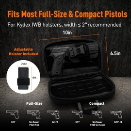 SnapVibe® Magnetic Fast-Access Concealed Carry Bag, 10″x6.5″x3″