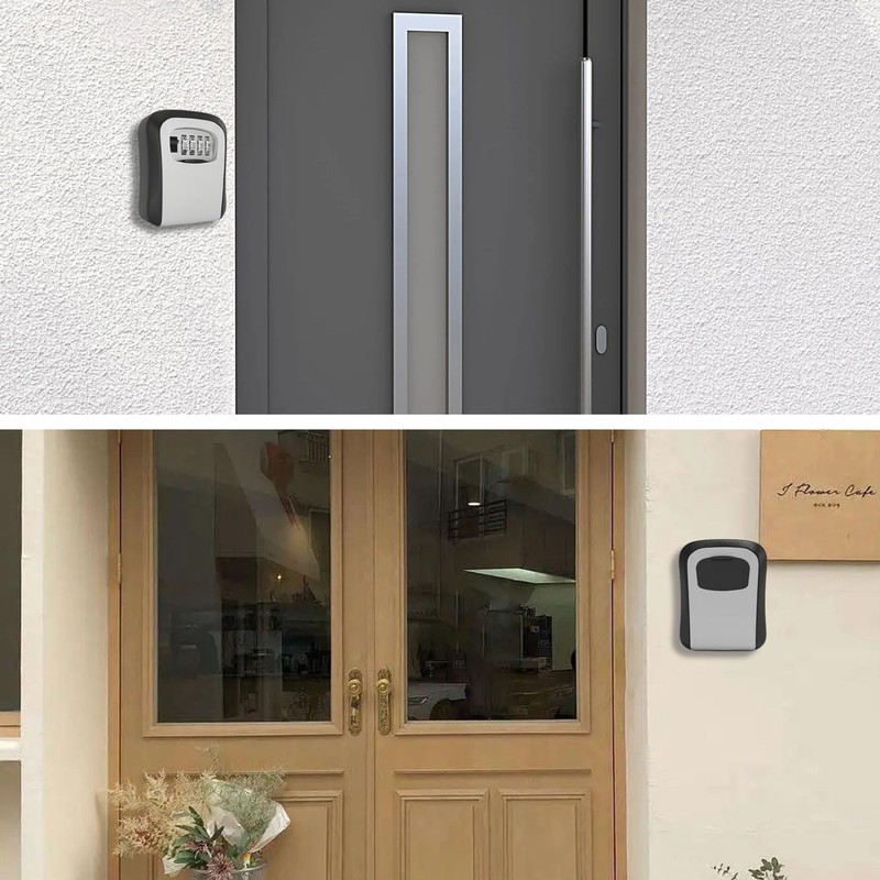 GOOPOOL Key Safe with Number Code, Key Safe for Home,