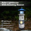 Darkdec Solar Lighthouse Statue Outdoor Decor – Rotating LED Solar