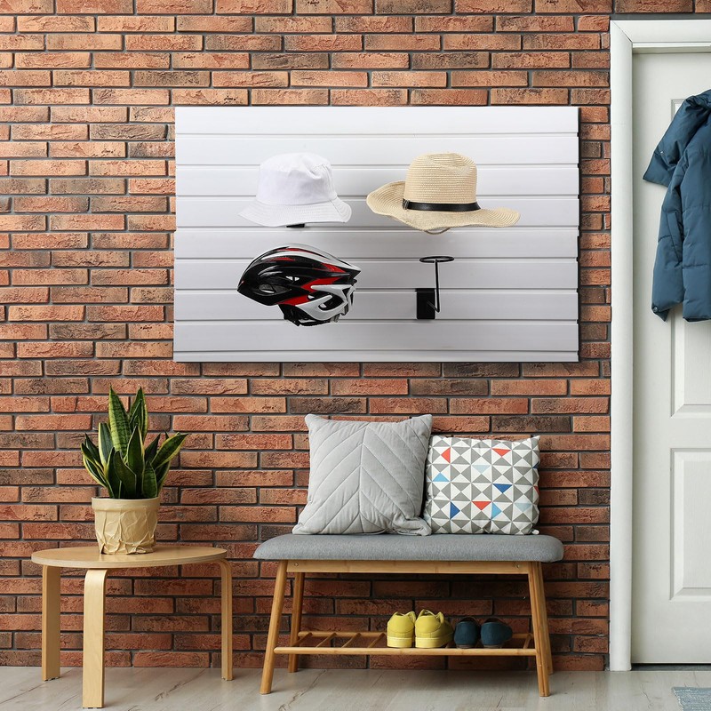Kigley 12 Pcs Hat Display Wall Mount, Metal Hat Helmet