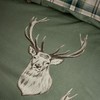 Catherine Lansfield Stag Check Reversible Single Duvet Cover Set with