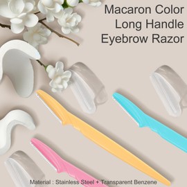 15-Pack Exfoliating Dermaplaning and Eyebrow Razor Tool for Men and Women - Multicolor