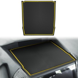 Auovo Dashboard Mats for Subaru Forester Accessories 2019-2024/ Crosstrek 2018-2023 / Impreza 2018-2023 Car Interior Silicone Material Dash Pad Liner (Yellow, 1 Pcs Dash Board mat)