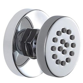 Brass Adjustable Round Massage Spa Body Jet Side Sprayer for Bathroom Shower, Chrome Finish